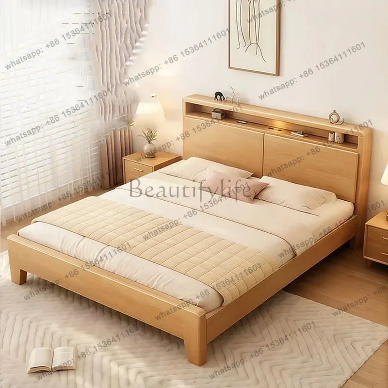 ld Princess Mobile Bed Bed  Modern Luxury Double  Floor Wooden Girls Bed Design Letto Matrimoniale Hotel Furniture