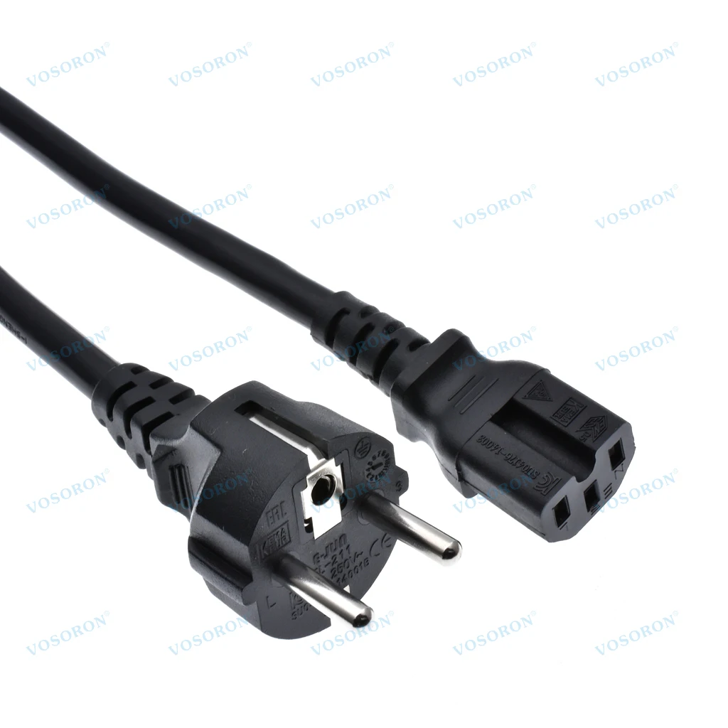 

1.8m EU Schuko Power cables,Europe CEE7/7 Power Cord ,EU to C15 Power lead for household electrical appliances