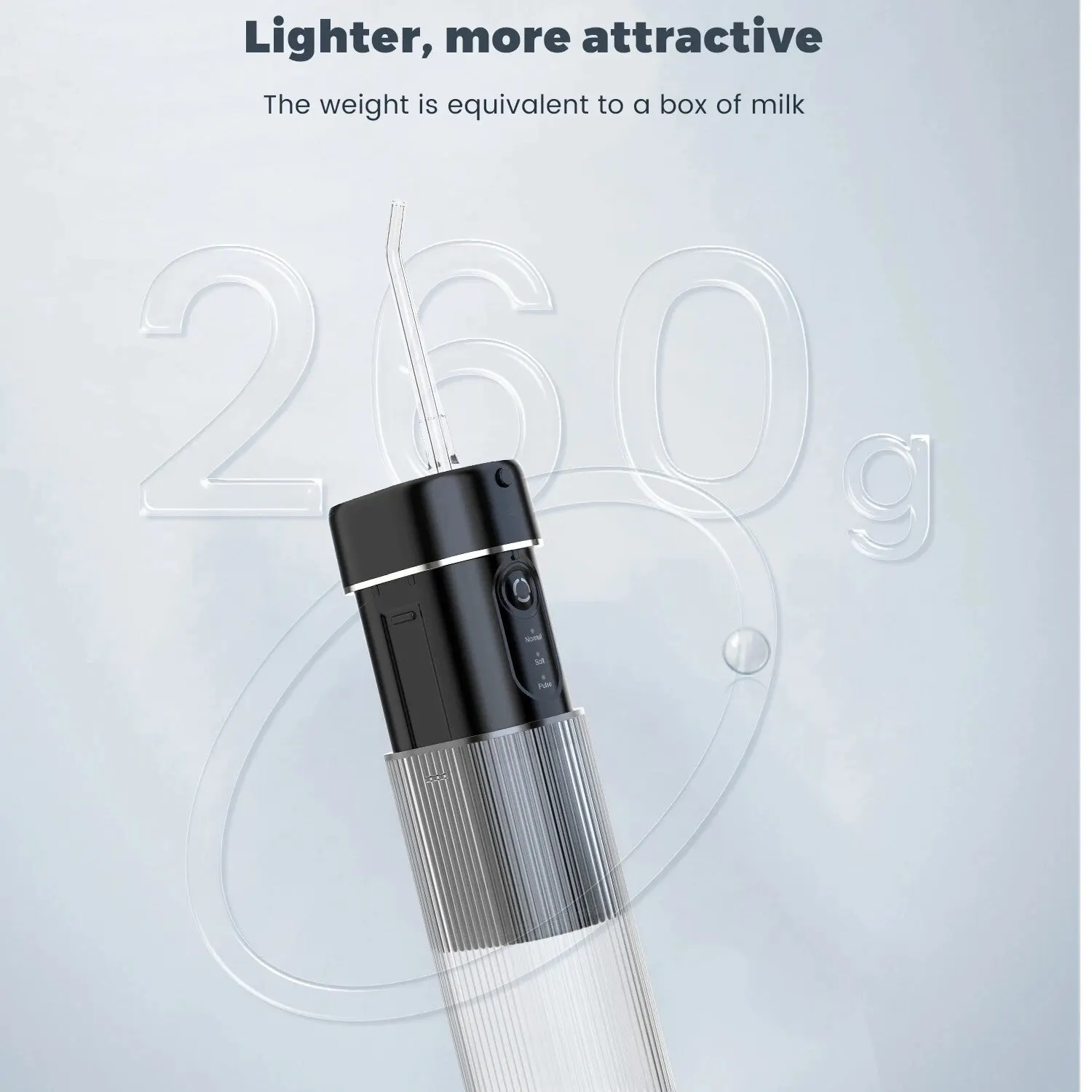 Oral Irrigator Water Flosser for Teeth Portable IPX7 Waterproof Rechargeable Dental Oral Flossing Irrigator With Travel Bag