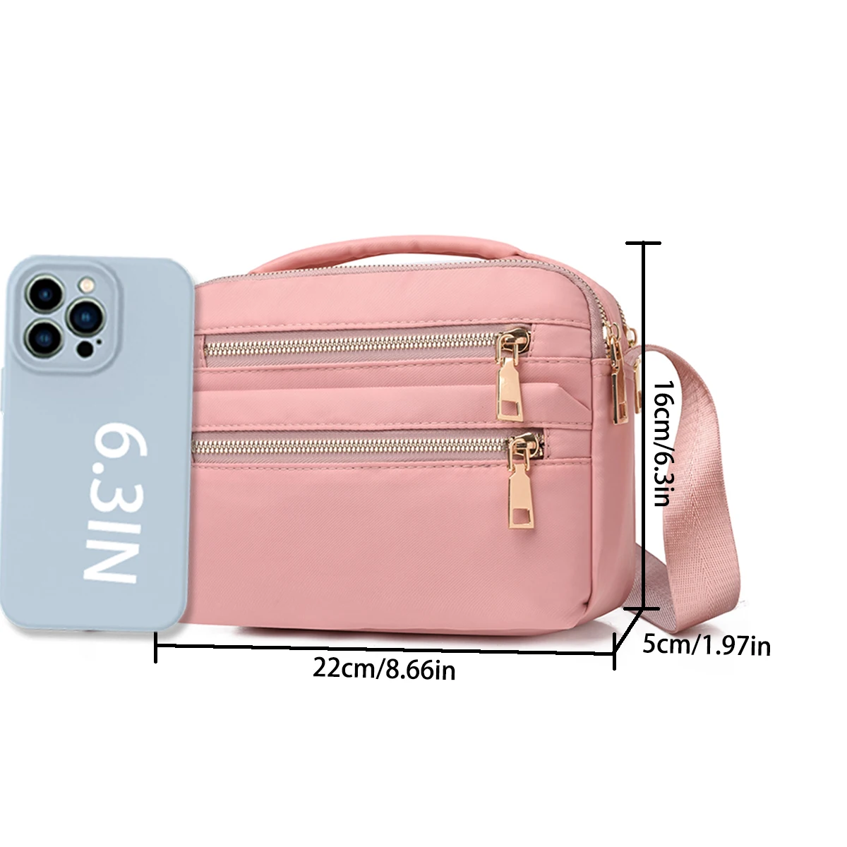 حقيبة صدر مبطنة عملية أنيقة للنساء أكسفورد واسعة مع حقيبة كتف جيب مخفية مضادة للسرقة للتنقل اليومي