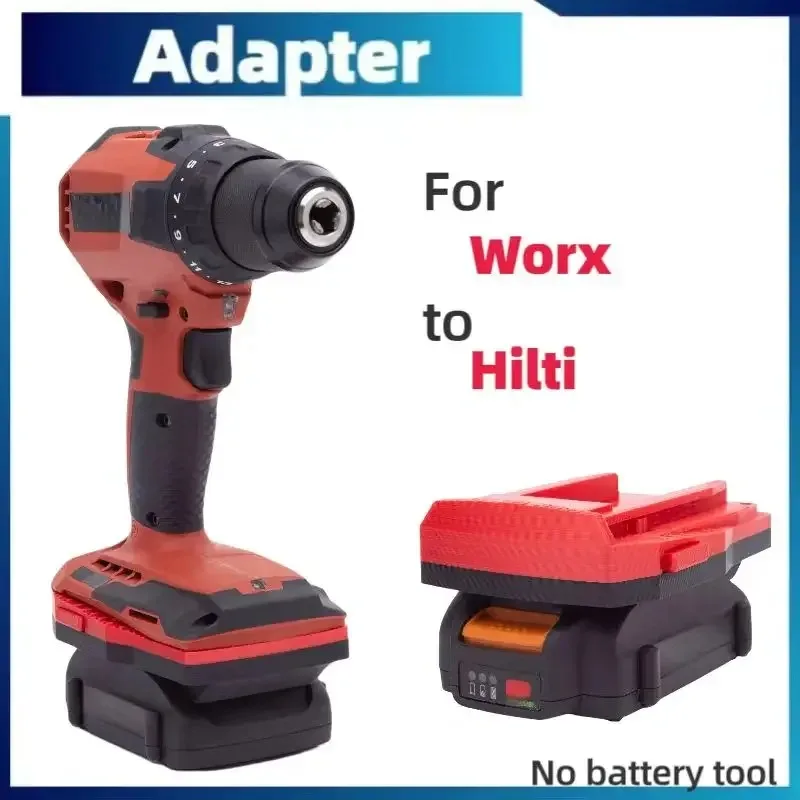 

For Hilti Adapter For Worx 6PIN Battery Replace To Hilti Drill Electric Tool Converter