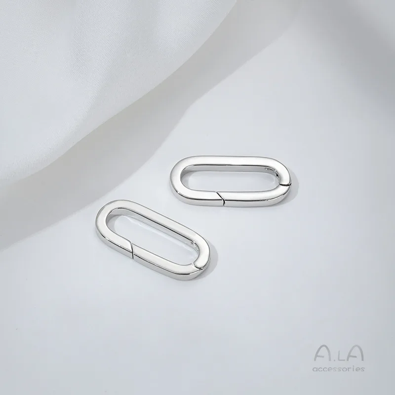14K Gold-wrapped Lobster Buckle Thread Heart-shaped Buckle Oval Spring Buckle Bamboo Ring DIY Jewelry Accessories