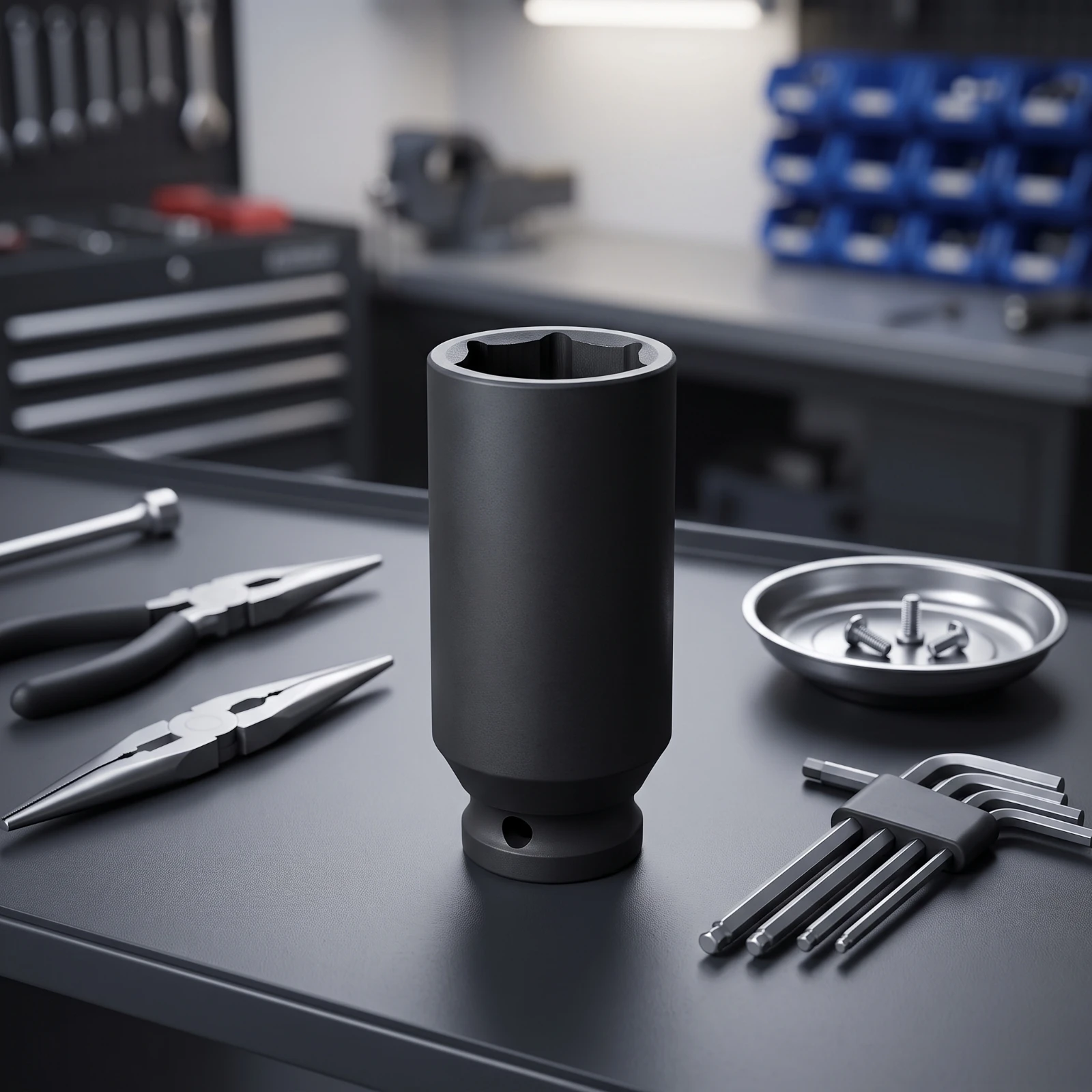 Electric Vehicle Solenoid Valve Socket Cylindrical Heat Pump Disassembly Tool for Mechanics, Automotive Repair