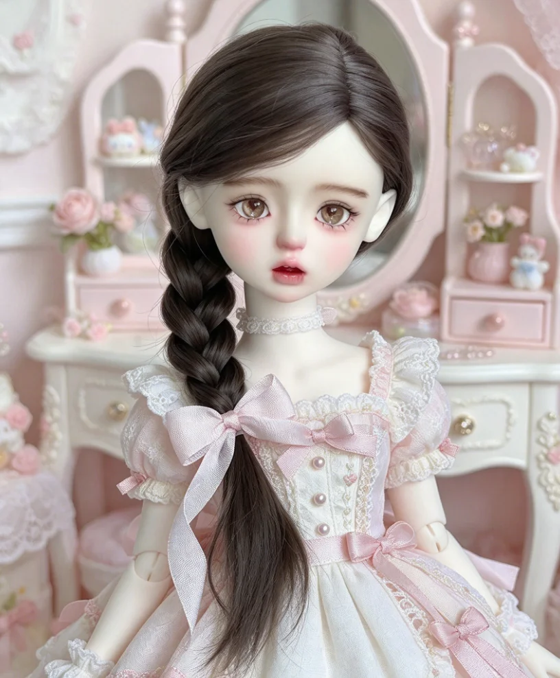 Hair For Doll Accessories 1/4 BJD Wig, Fashion Braided Hair Free Shipping
