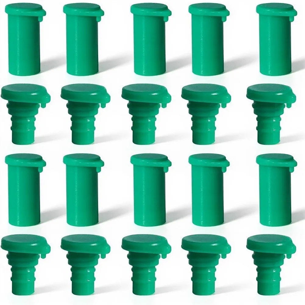 20 Pairs Solar Panel Connector Cap Waterproof Dust Cover For Photovoltaic Cable IP67 Protection Black Green Accessories