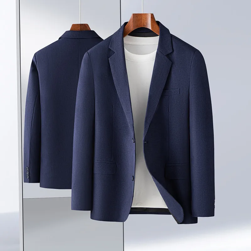 Chaqueta de acetato para hombre, Blazer informal de negocios, de alta calidad, a la moda, M-5XL, novedad de 2024