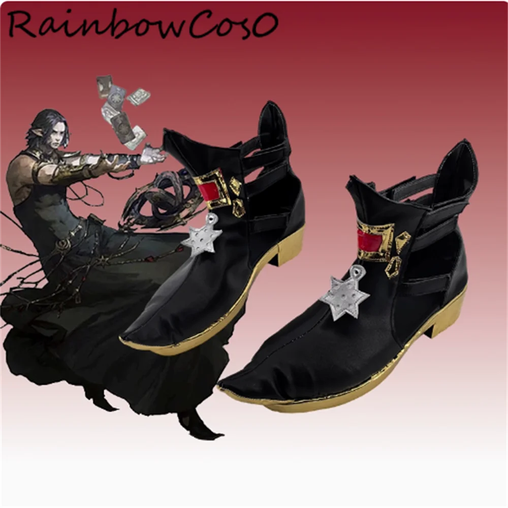 Urianger Augurelt  FINAL FANTASY XIV:A Realm Reborn Cosplay Shoes Boots Game Anime Party Halloween RainbowCos0 W4800