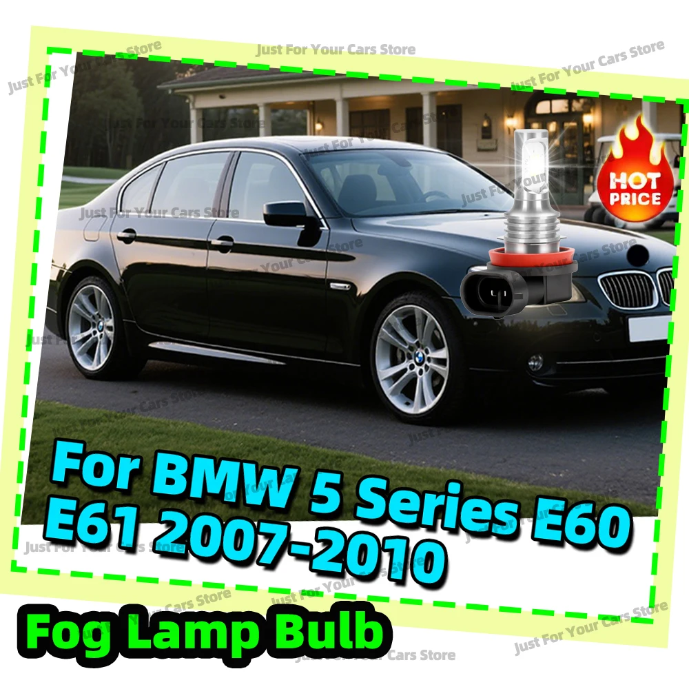 

2 противотуманных фар 3570 CSP, светодиодные лампы 6000K для BMW 5 серии E60 E61 2007 2008 2009 2010 (модель с оригинальной биксеноновой фарой)