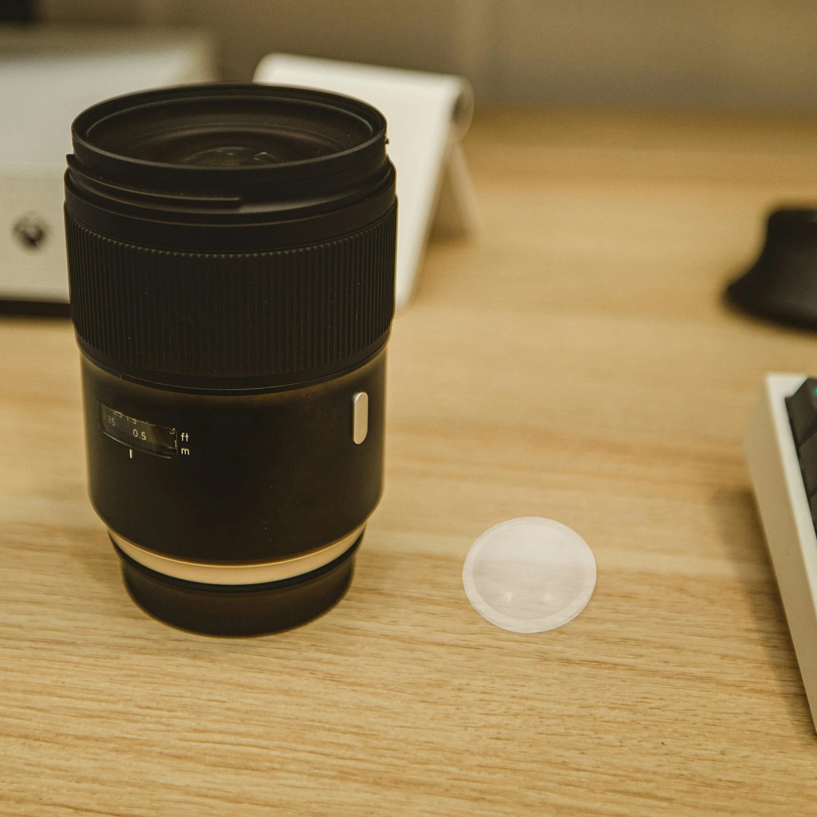 

5 Pcs LED Focus Lens Flashlight with Lenses Convex Hand Magnifier for Replacement PMMA (acrylic)