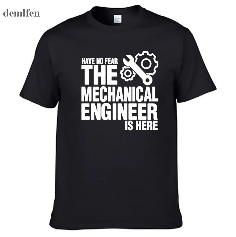 Have No Fear The Mechanical Engineer Is Here T Shirt Novelty Funny T-shirt Mens Clothing Short Sleeve Tops Harajuku