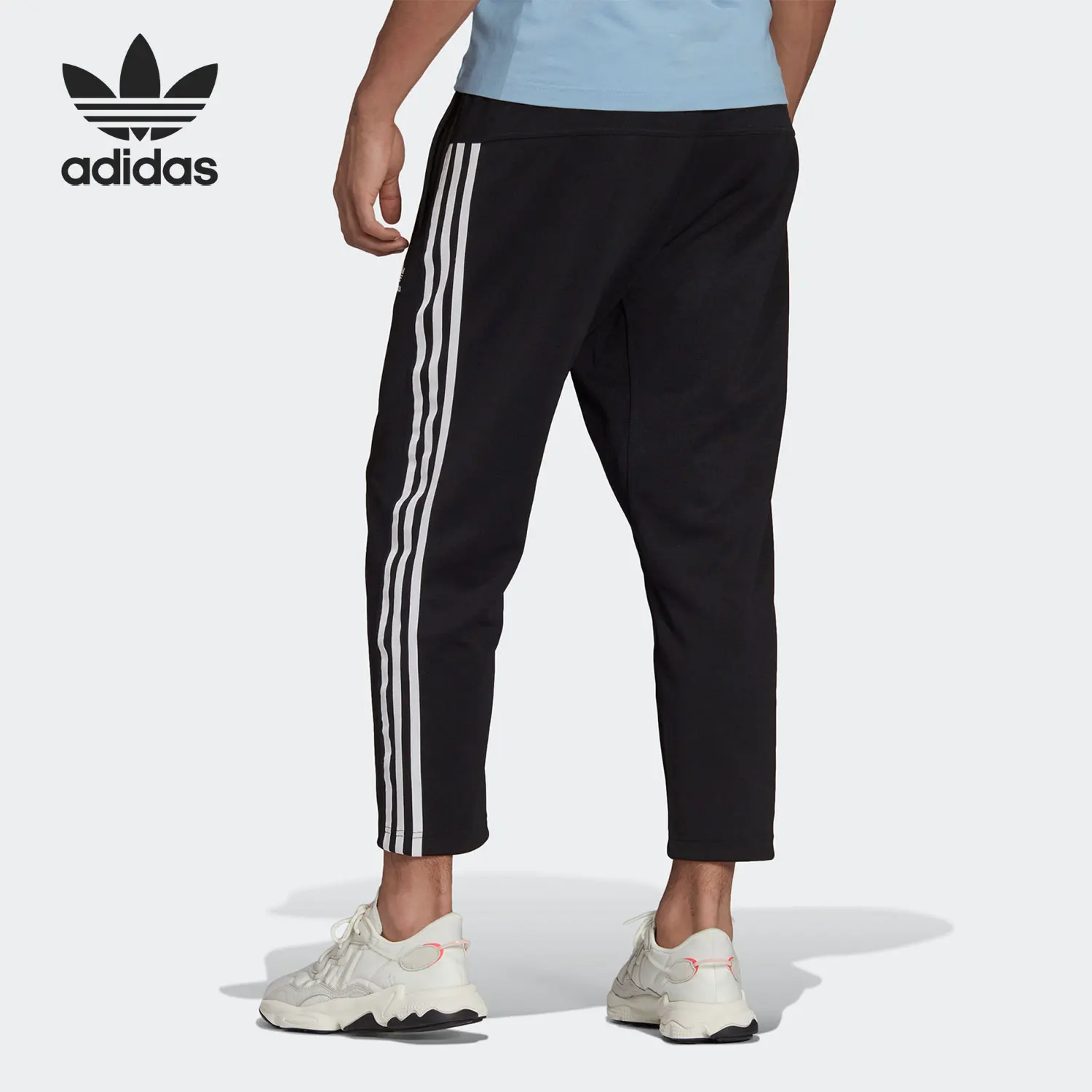 أديداس بنطال رياضي أصلي بثلاث خطوط للرجال ذو تسع نقاط FN2804 #2