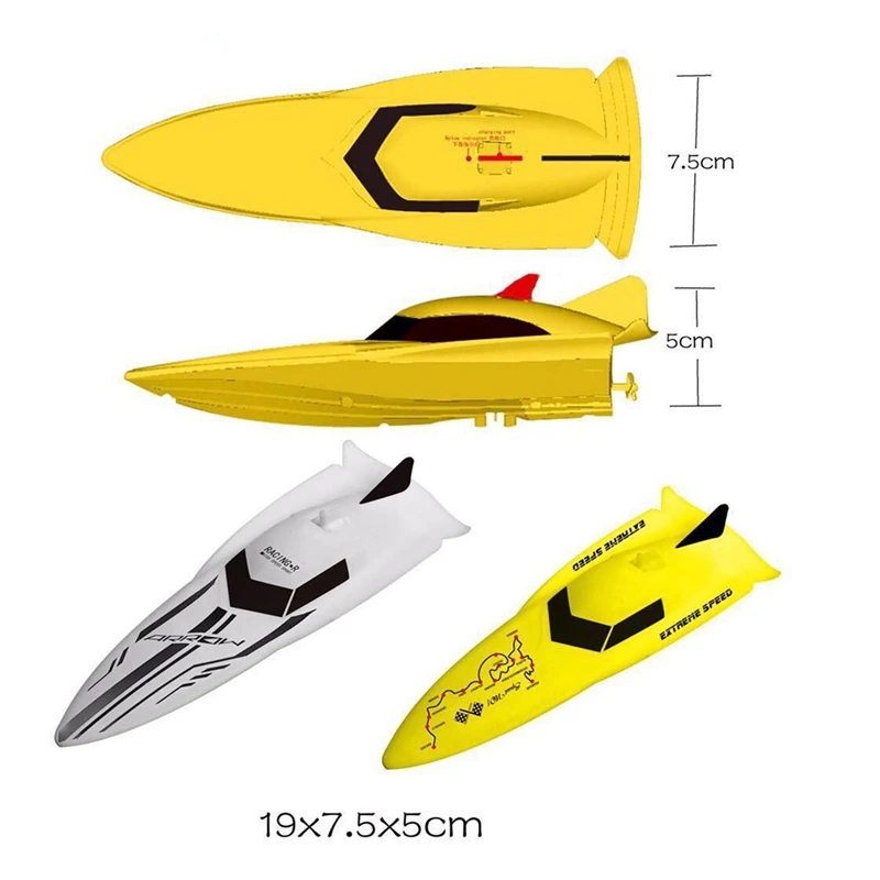 2.4G Mini Speedboat RC Boat High Speed Remote Control Boat Navigation Model For Children Toys