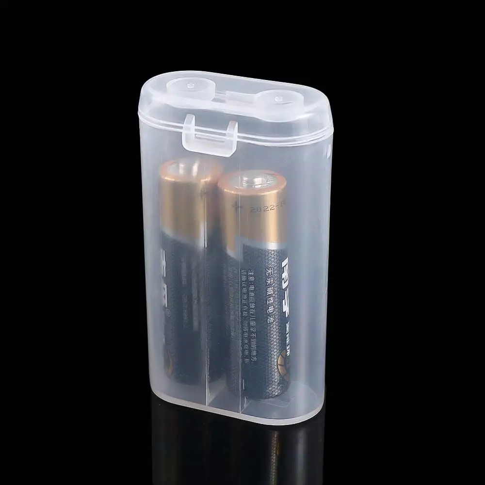Power Bank Cases 2X18650 Battery Storage Box Transparent Batteries Container Battery Storage Boxes Battery Box Battery Holder