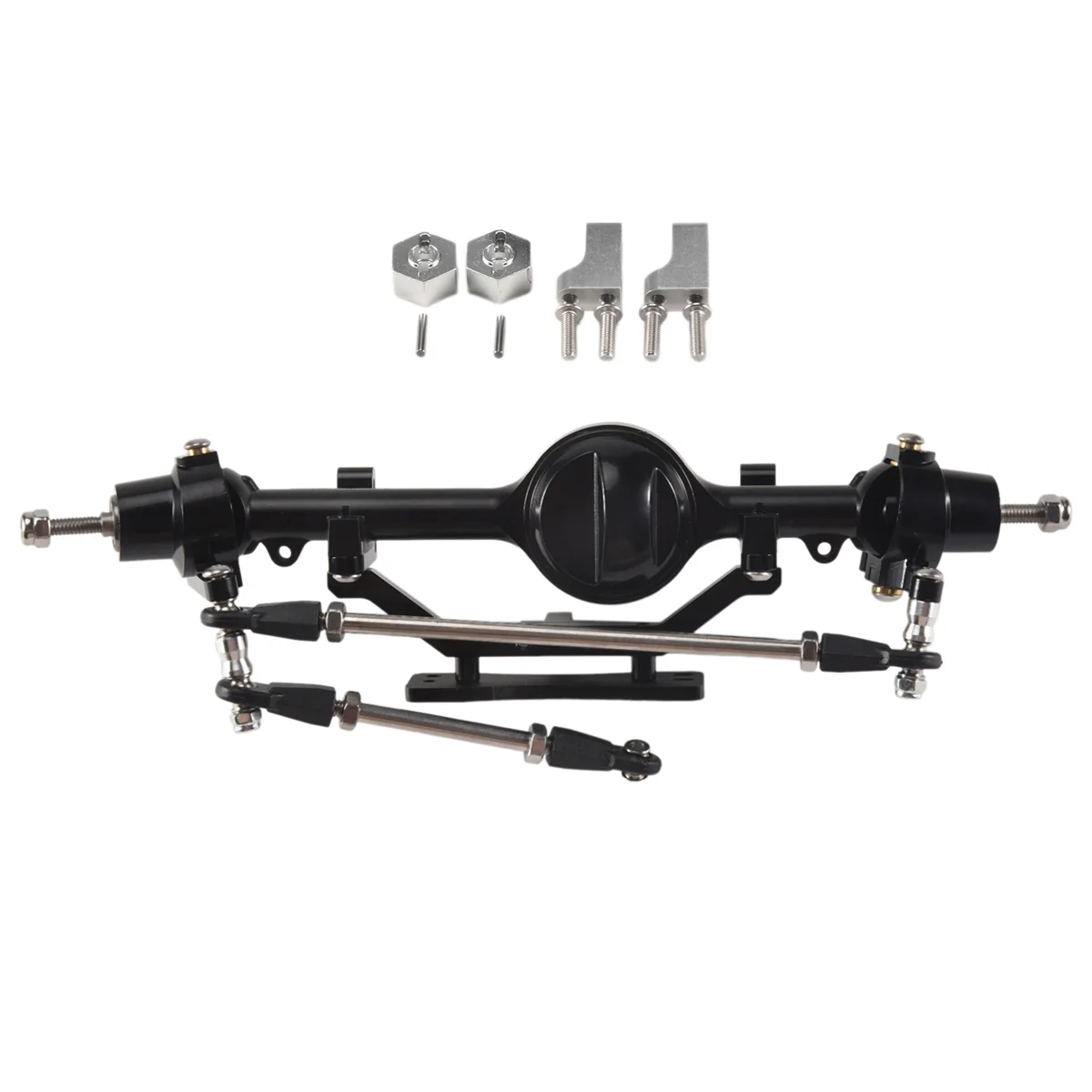 SLQZT CNC Aluminum Alloy D90 Front Rear Axle for 1/10 RC Crawler D90 D110 Gelande II Yota II Axle Upgrade Parts,1