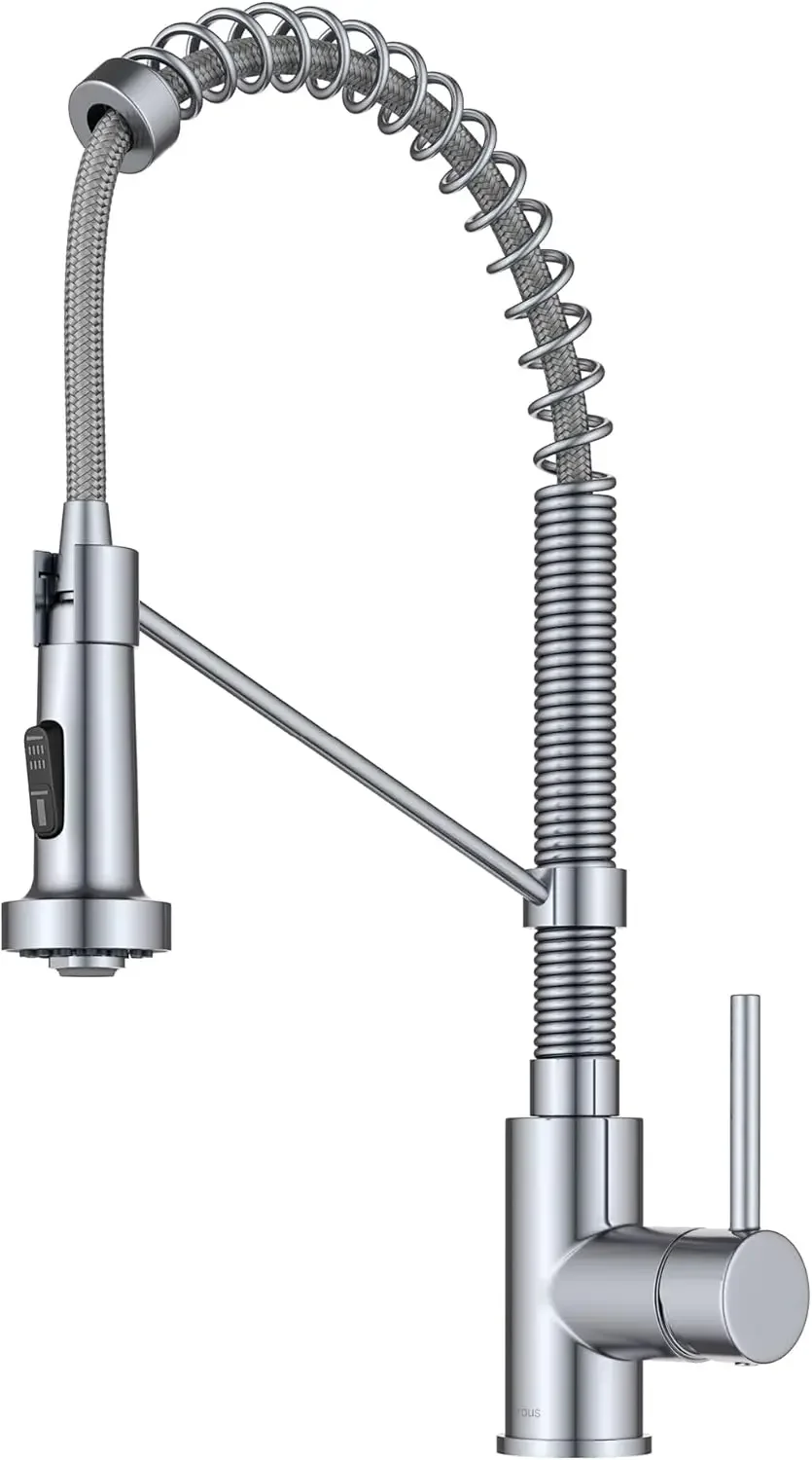 

2-функциональный выдвижной кухонный смеситель Bolden Commercial Style с одной ручкой, хромированный, KPF-1610CH (1 шт. в упаковке)