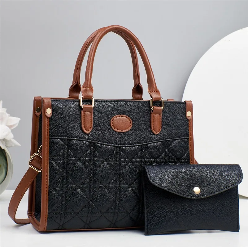

Fashion 2Piece Set Women's Handbag 2025 New Large Capacity Tote Bag Women's Shoulder Crossbody Bag Ladies Hand Bags Bolso Mujer