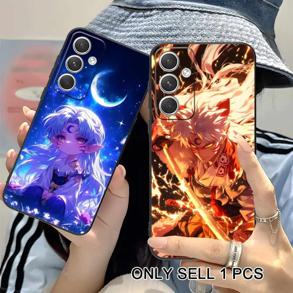 Anime Sesshoumaru Phone Case for Samsung Galaxy S26 S25 S24 S23 S22 S21 S20 Note20 Plus FE Ultra Soft TPU Shockproof Cover