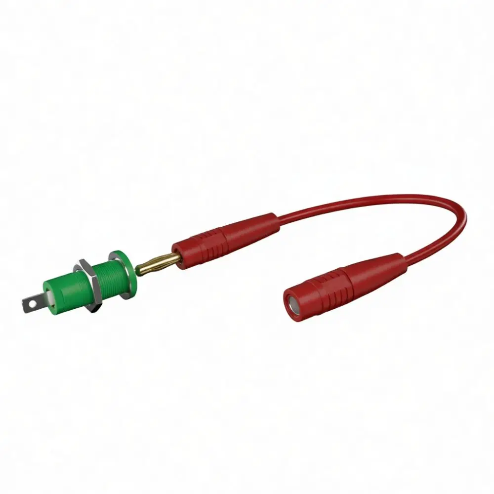 Universal 4mm Banana Plug Test Lead Silicone Cable Male To Female Connector For Electrical Signal Measurement Tool