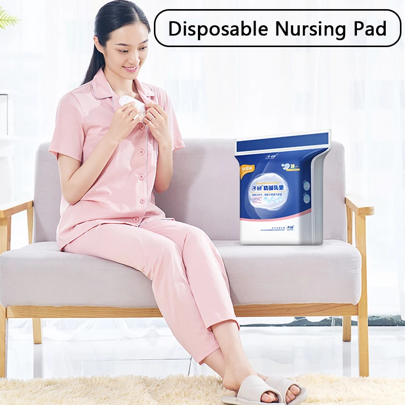 30Pcs Disposable Ultra Thin Nursing Pads Absorbent Breathable Breastfeeding Pads Lactation Leakproof Breast Pads Maternity Woman