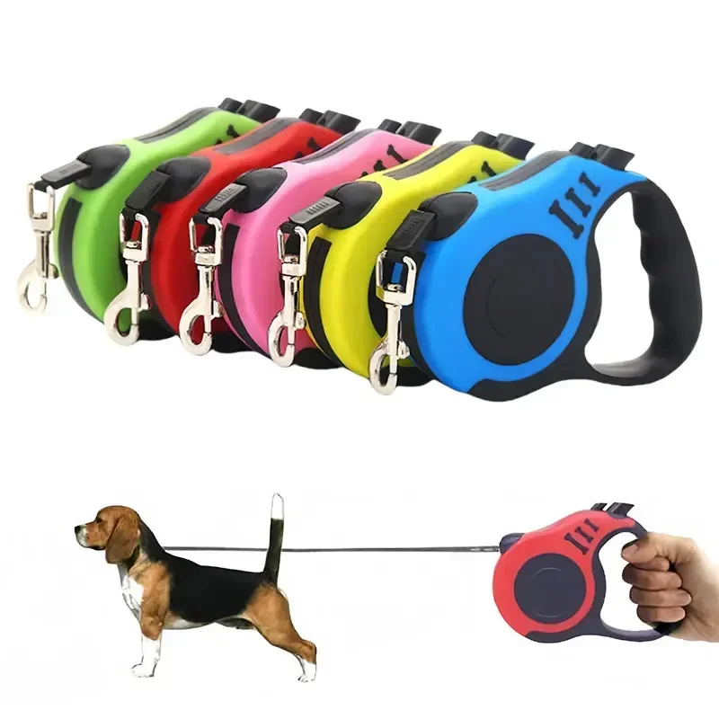 

3m 5m Pet Dogs Extending Leash Cat Automatic Retractable Durable Nylon Lead for Small Large Dog Walking Supplie dog accessories