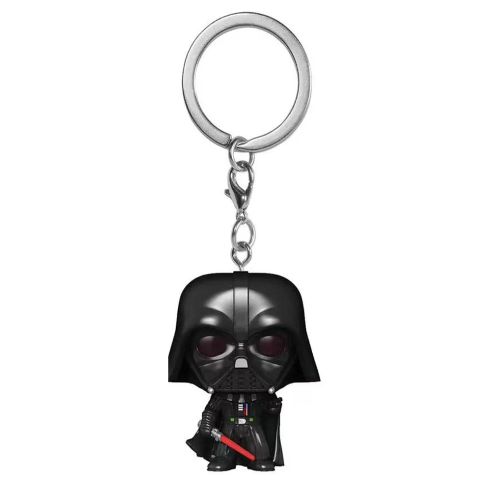 New Keychain Obi-wan Kenobi The Child Baby Yoda with Cup Boba Fett the Mandalo Pocket PVC Figure Toys Keyring