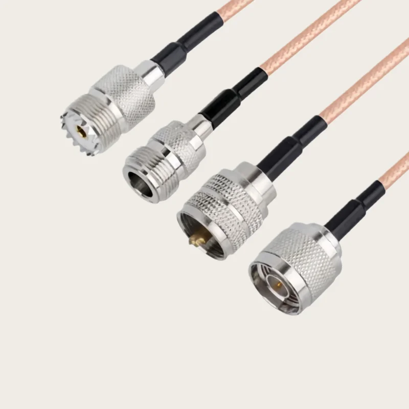 RG142 Cable N to UHF Male Plug & Female jack Nut Bulkhead Right Angle Connector SO239 PL259 to N 50ohm RF Coaxial Pigtail Jumper
