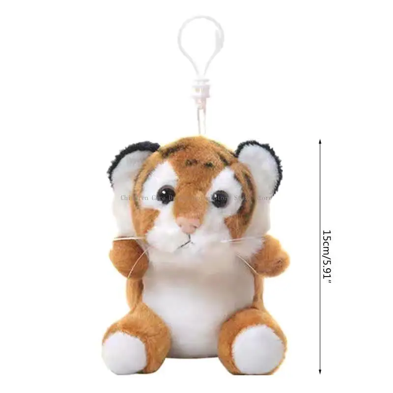 LLavero felpa 15cm/6 pulgadas, tigre para muñeca, colgante, regalo fiesta para niña, accesorio para mochila