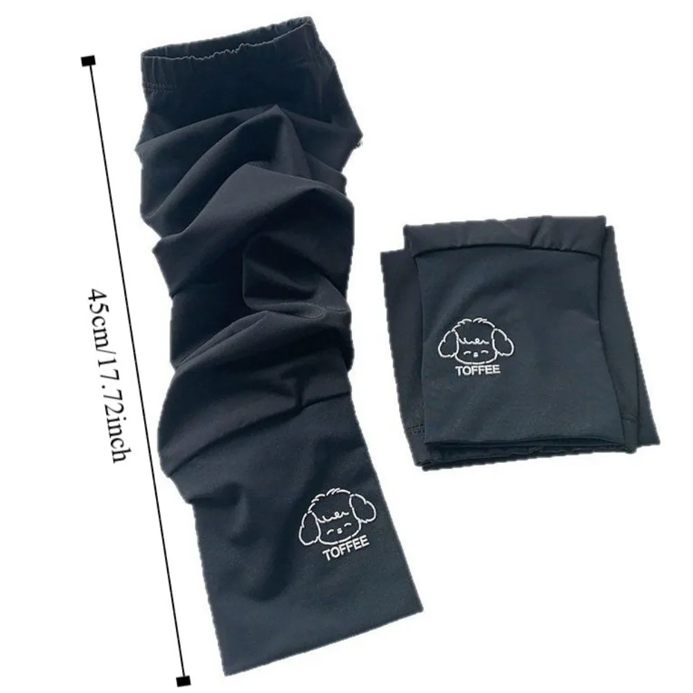 مرونة طويلة الأكمام الحرير الجليد الكرتون الحيوانات الجليد الأكمام واقية من الشمس الذراع يغطي المضادة للأشعة فوق البنفسجية رقيقة قفازات ركوب الدراجات في الهواء الطلق