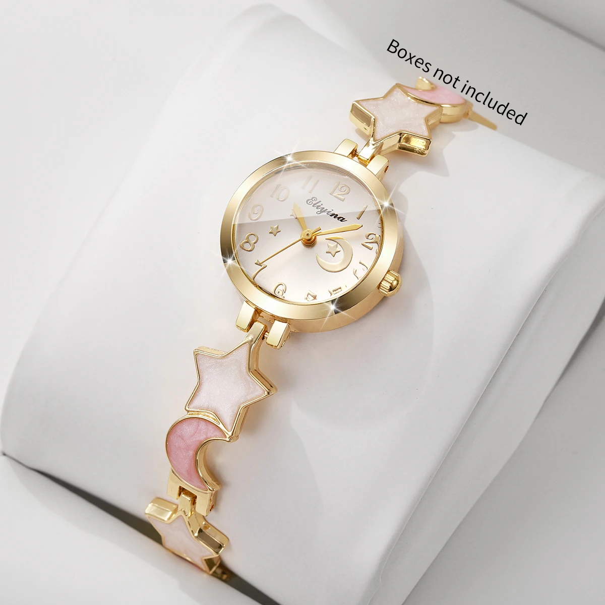 Elegant Star Moon Bracelet Strap Women Watches Small Arabic Dial Ladies Quartz Wristwatches Relogio Feminino ClockWithout Box