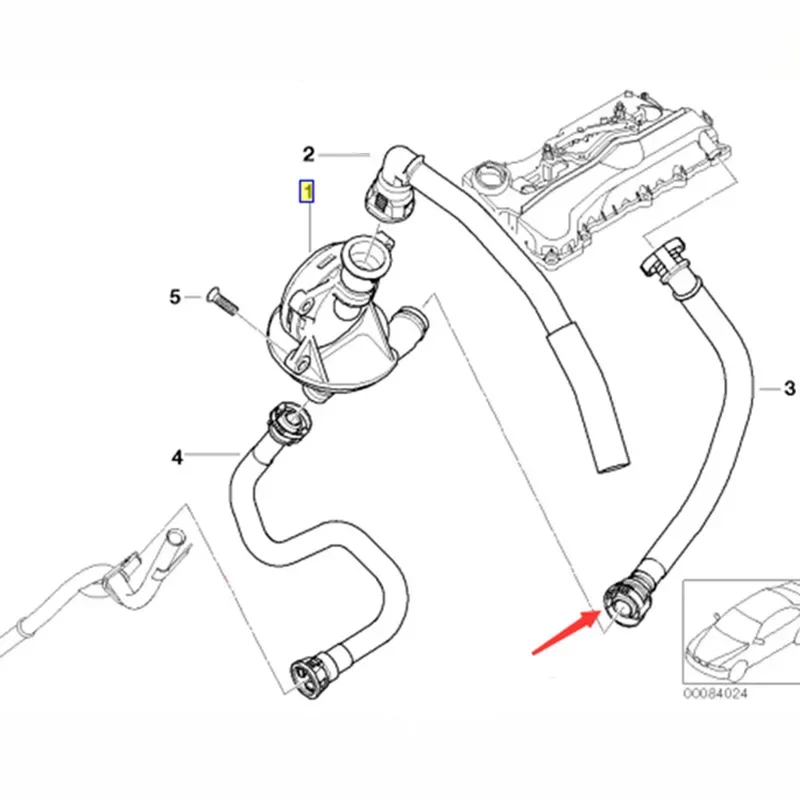 Breather Hose 7503523 11157503523 For BMW:E46,E87,E83,E82,E85,E88,E91,E90,3,1,X3,Z4 318i 320i 118i 120i