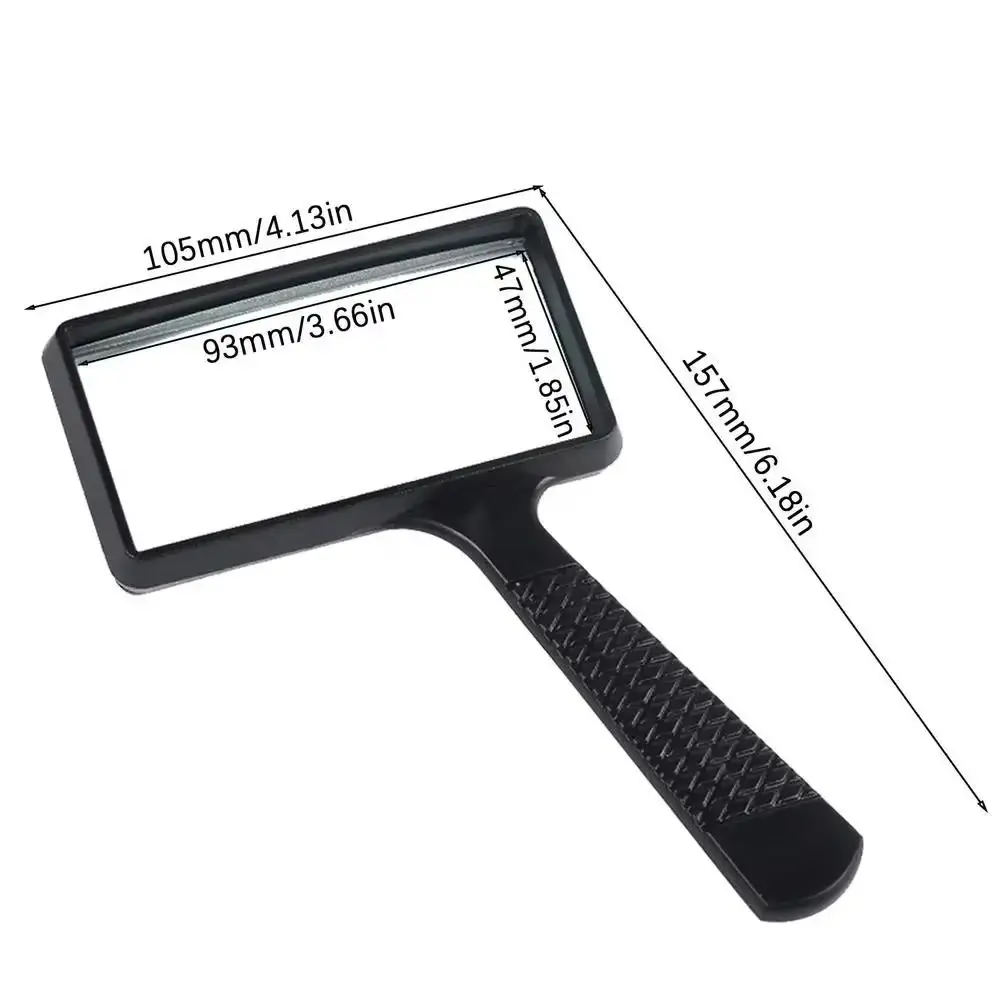 Handheld Loupe Magnifier High Definition Convenient Magnifying Glass Compact Optical Glass 10X Magnifying Glass Reading