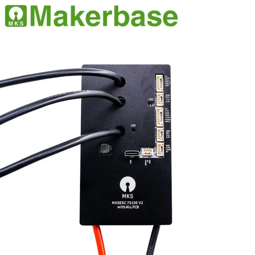 Makerbase VESC 75100 V2 84V 100A With Alu PCB Based on VESC For Electric Skateboard/Scooter/Ebike Speed Controller