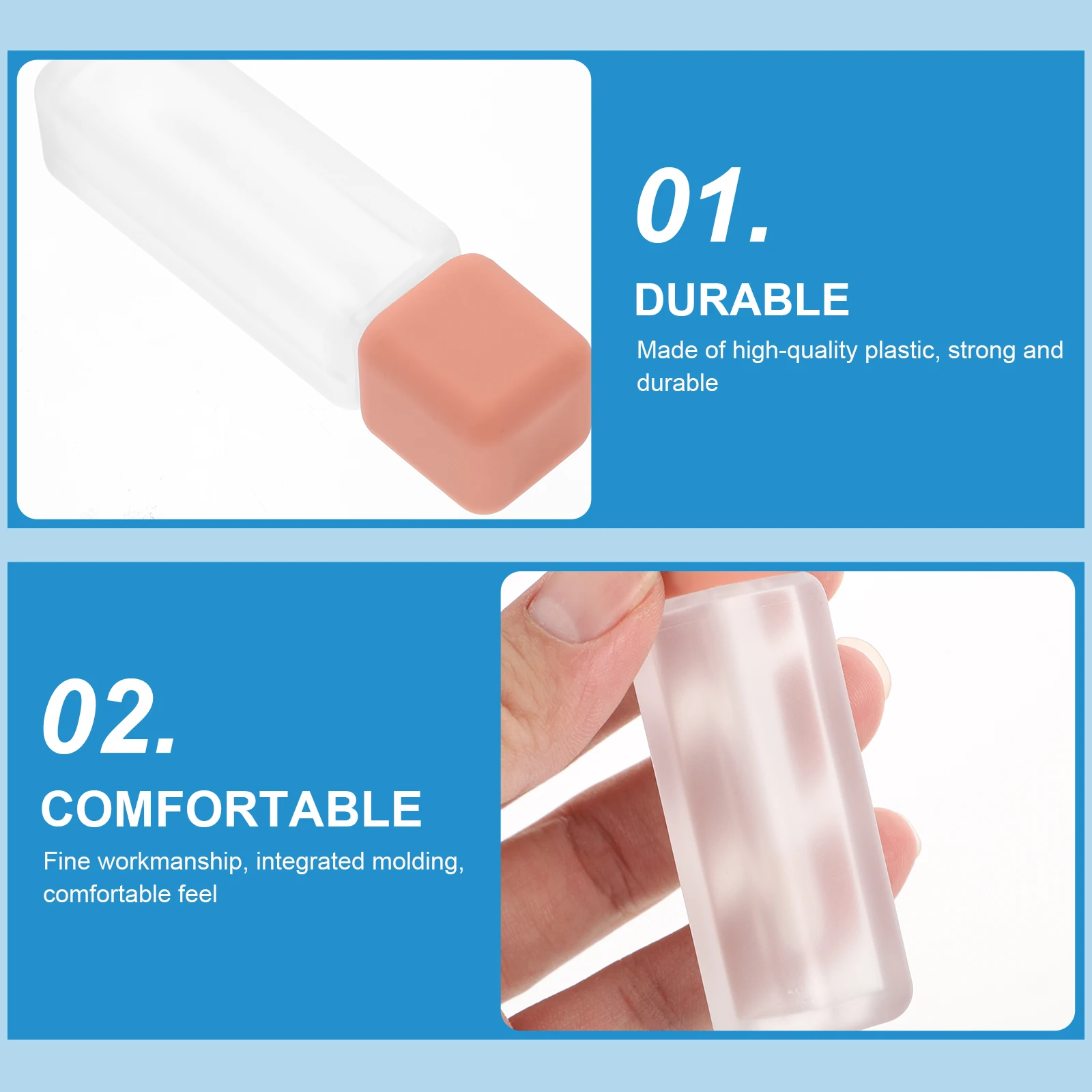 

5pcs 6Ml Small Gloss Tubes Empty Diy Lipstick Bottles Leak-Proof Travel Size Refillable Color Containers For Lip Gloss Lip Oil