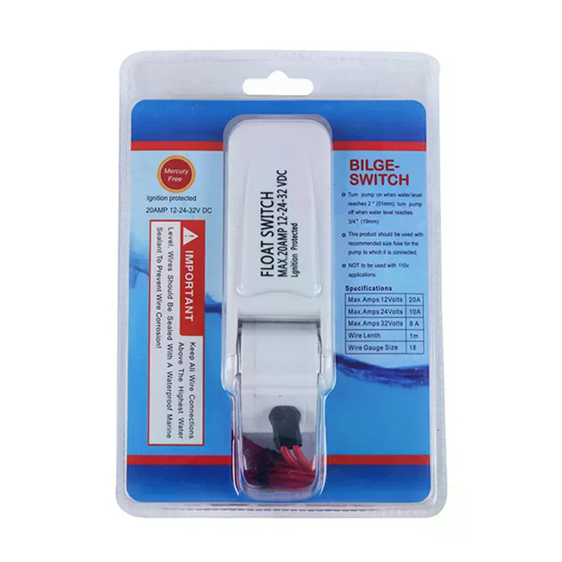 

12V 1100GPH Automatic Bilge Pump Boat Submersible Pump Marine Float Switch U7W6
