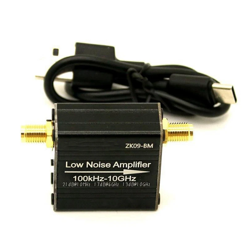 Módulo pré-amplificador de potência LNA RF 100Khz-6Ghz/10Ghz 20Db Amplificador de baixo ruído LNA de alto ganho