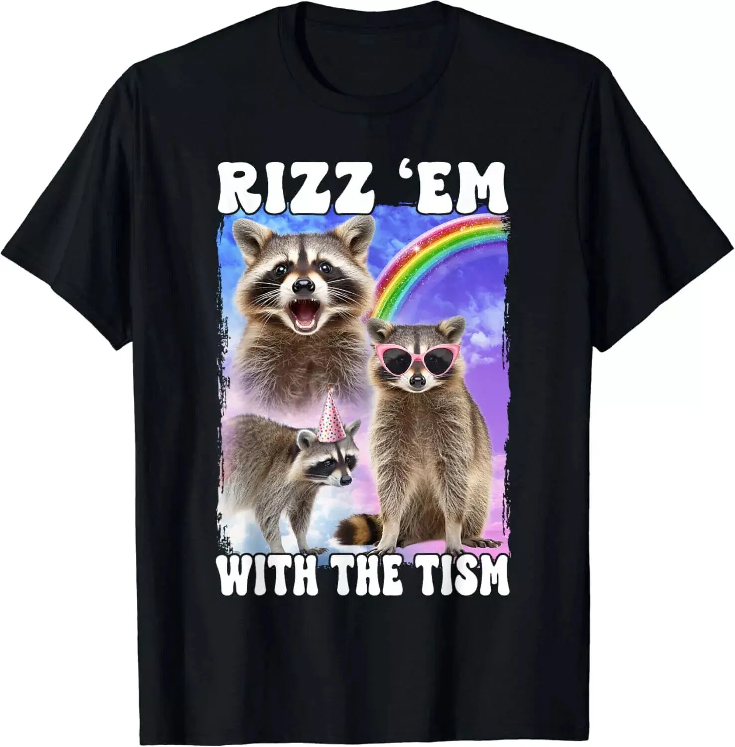 NEW! Rizz 'Em With The 'Tism Rizzler Ohio Rizz Funny Jokes T-Shirt - MADE IN USA