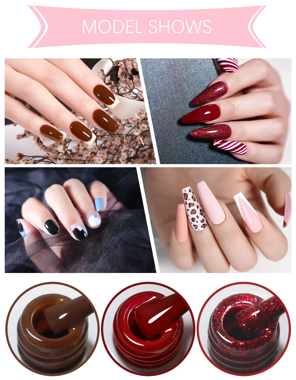 Clou Beaute 8ml HEMA TPO FREE Farbenfroher Gel-Nagellack Rosa Blau Türkis Rot UV LED Gel Semi-Permanenter Gel-Lack für Nägel – Detail 5