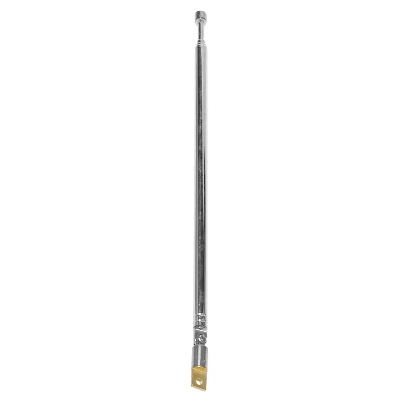 FULL-10X Replacement 60Cm 4 Sections Telescopic Antenna Aerial For Radio TV