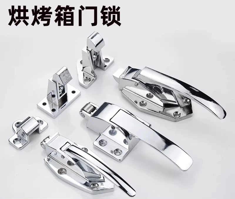 Oven Door Lock Stainless Steel Oven Handle Test Chamber Latch Transfer Window Handle Freezer Handle Cold Storage Door