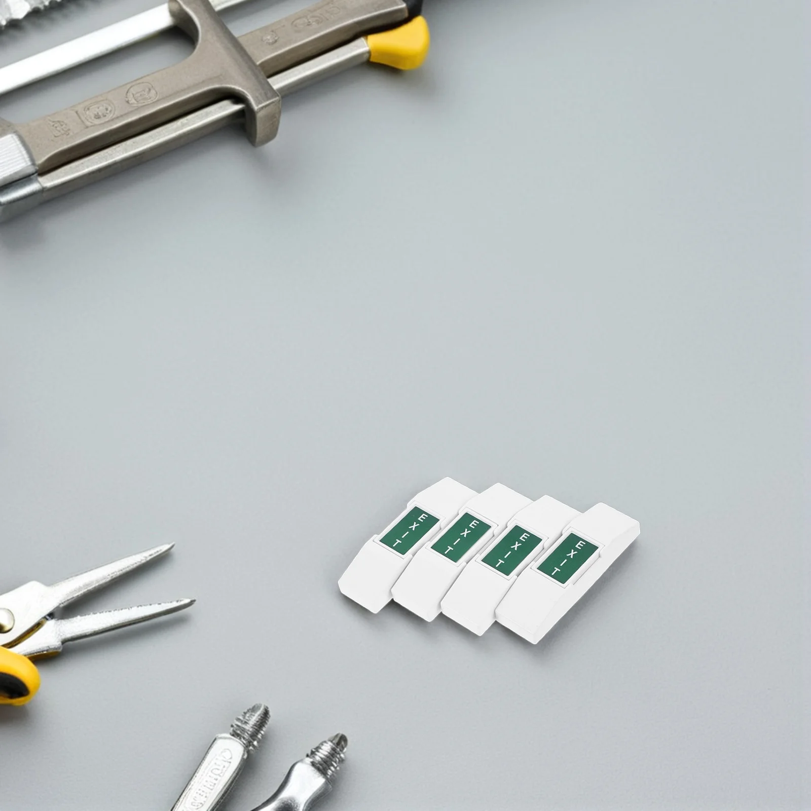 4Pcs Emergency Exit Button Switch Panel Slim Design for Office Store Door Access Control Push to Exit Wall Switch