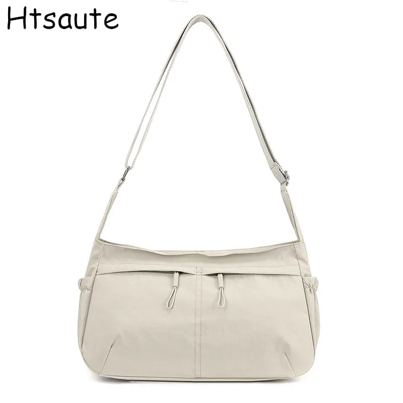 

Женская легкая повседневная сумка через плечо, однотонные сумки для покупок большой вместимости для поездок на работу, сумки bolasa Totes