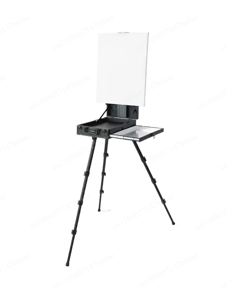 Foldable oil painting stand for art students Lifting bracket type Portable easel Outdoor painter Sketching portable mini box