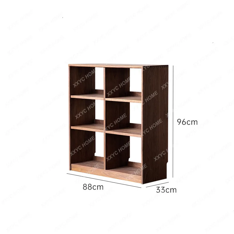 Solid Wood Bookshelf Pine Study Shelf Modern Display Shelf Bookcase