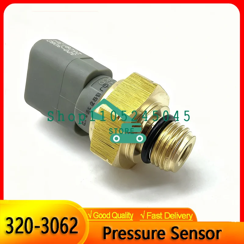 Excavator Sensor Switch 320-3062 3203062 Engine Fuel Oil Pressure Sensor for 312E 320E 324E 329E 336E Heavy Duty