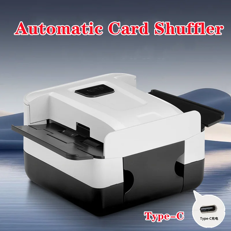 Automatic Card Shuffler with Rechargeable Battery Electric Poker Card Shuffler Tool Device For Card Games Home Party Outdoors