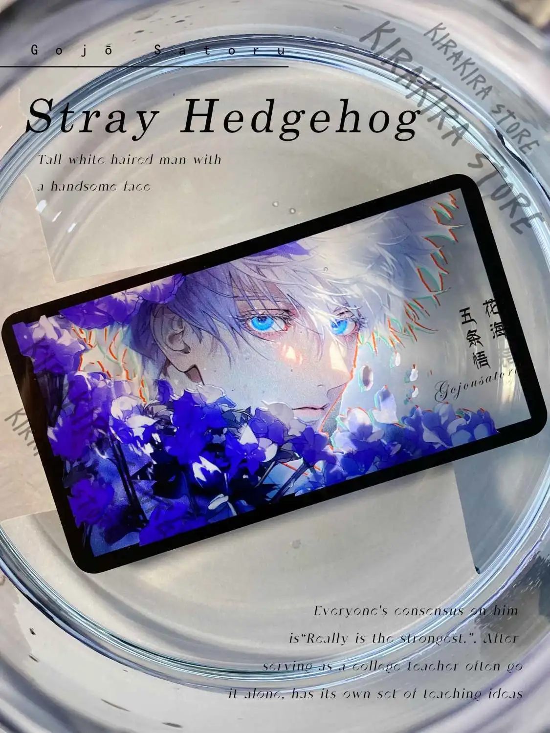 

Jujutsu Kaisen Satoru Gojo Acrylic Brick Cartoon Transparent Card Cosplay Collector's Edition Originality Anime Send Gifts