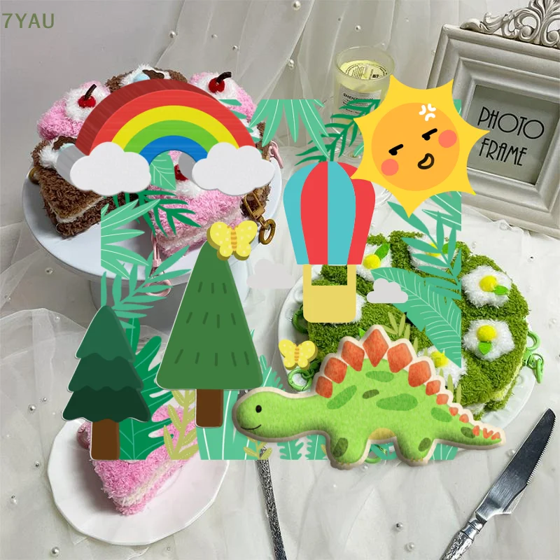 

Cute Triangle Thousand Layer Cake Food Plush Keychain Creative Cartoon Doll Pendant Kawaii Backpack Ornament Decoration Gifts