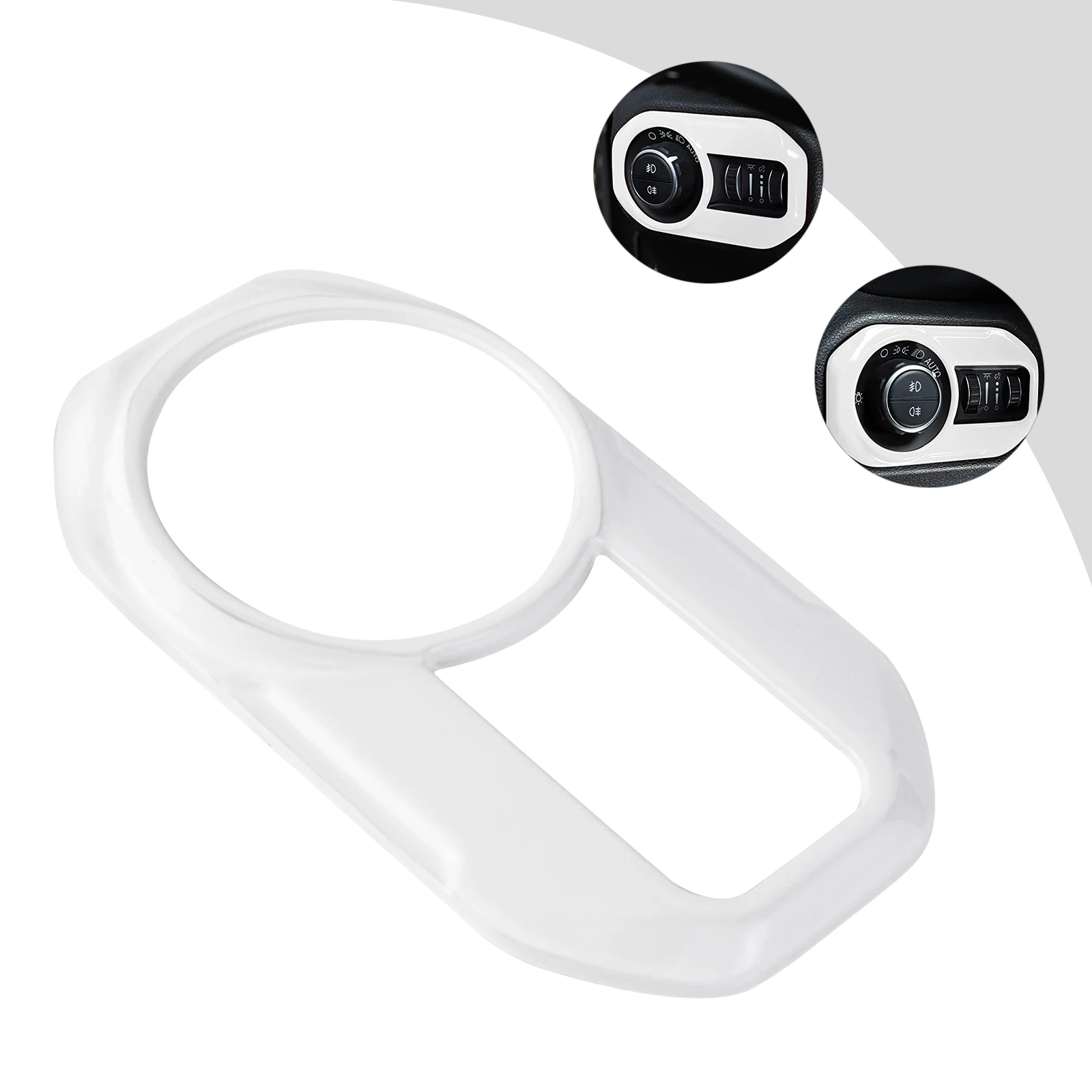 Headlight Switch Button Trim Cover Car Headlight Lamp Switch Button Decoration Cover Trim Stickers for Wrangler