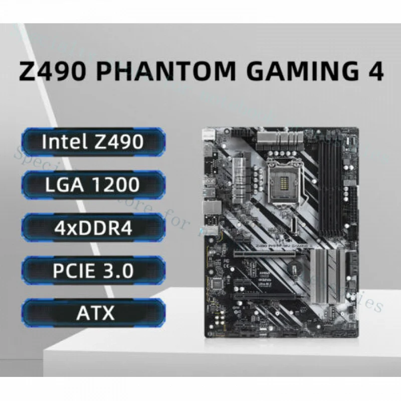

A++For ASRock Z490 PHANTOM GAMING 4 Motherboard Support i3/i5/i7/i9-10th CPU