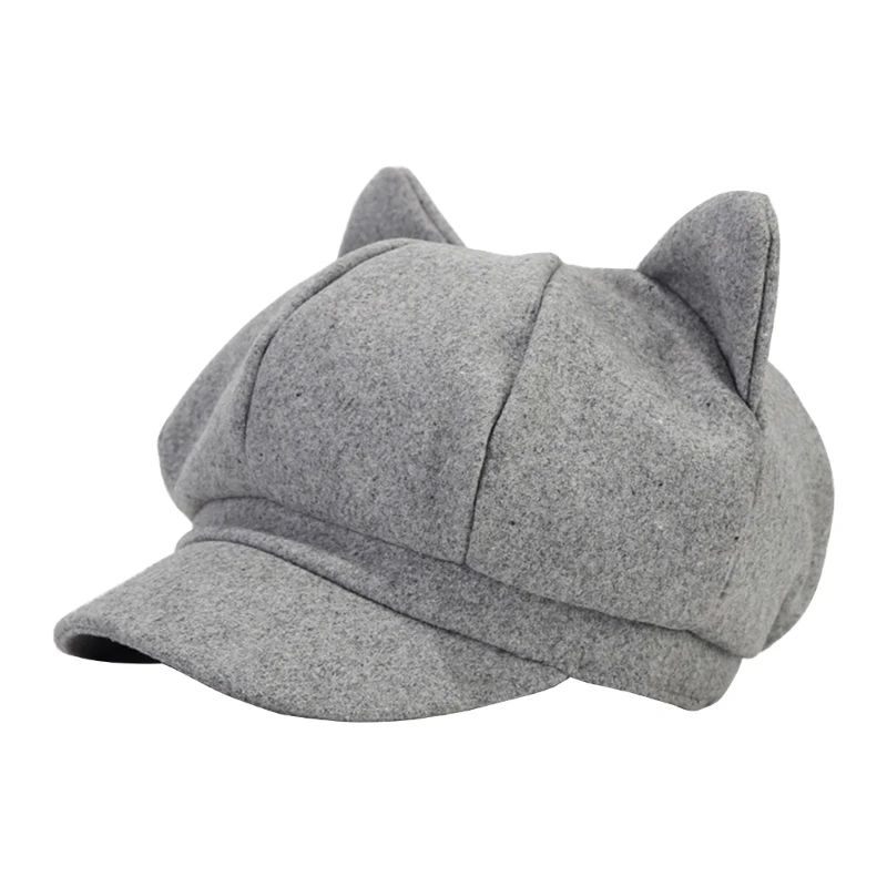 Ear Hat for Adult Female Fashion Y2K Octagonal Hat InsStyle Driver Hat Cool Girls Shelby for Springs